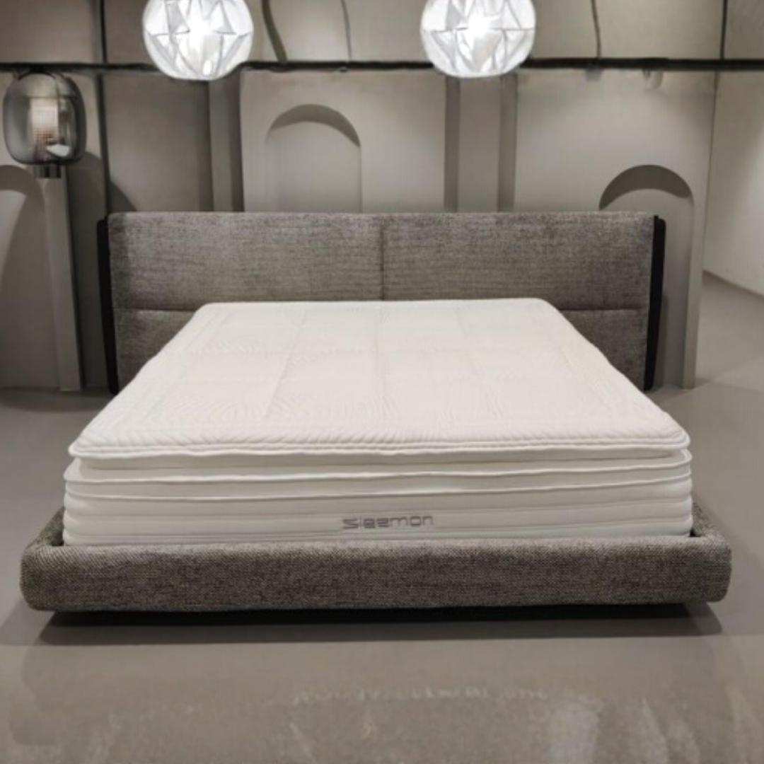 a2556 king size bed – luxurious upholstered bed with extended headboard panel a2556 king size bed – luxurious upholstered bed with extended headboard panel