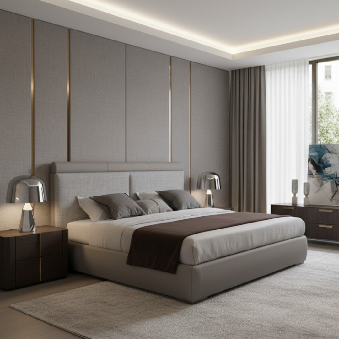 bj7017 king size bed – luxury upholstered bed with high cushioned headboard bj7017 king size bed – luxury upholstered bed with high cushioned headboard