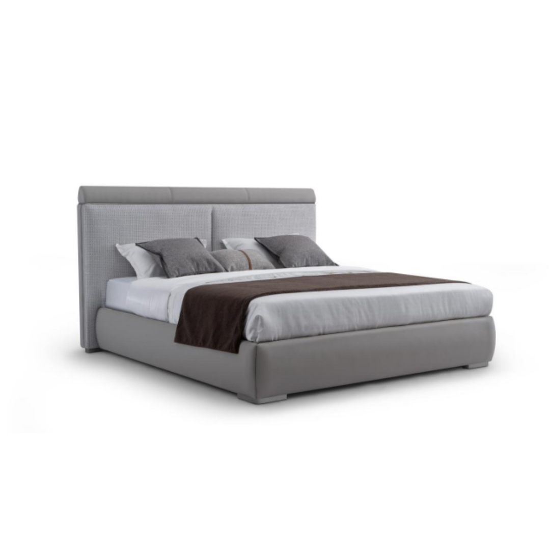 bj7017 king size bed – luxury upholstered bed with high cushioned headboard bj7017 king size bed – luxury upholstered bed with high cushioned headboard