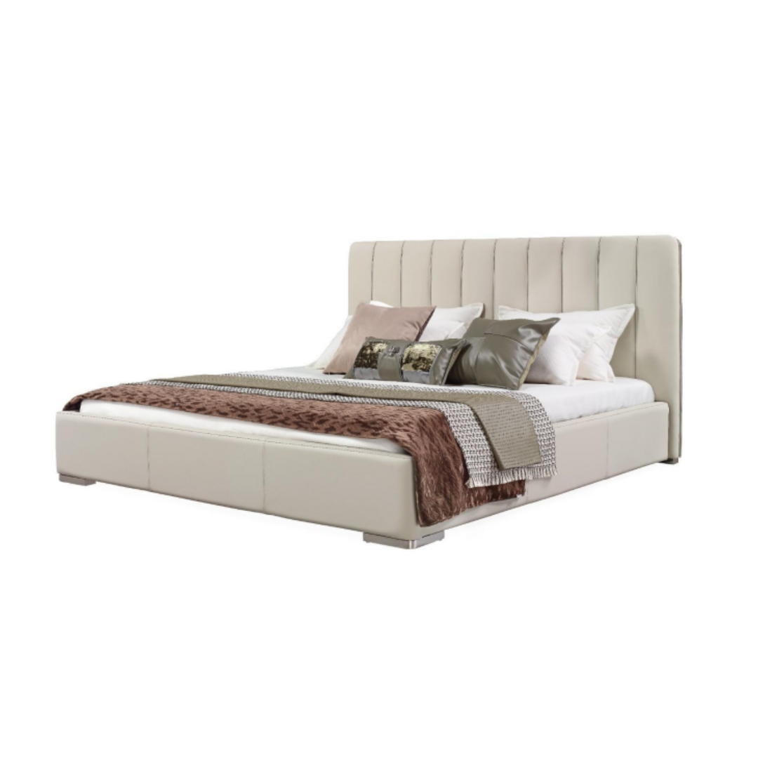bn8038 king size bed – modern upholstered bed with sleek panel headboard bn8038 king size bed – modern upholstered bed with sleek panel headboard