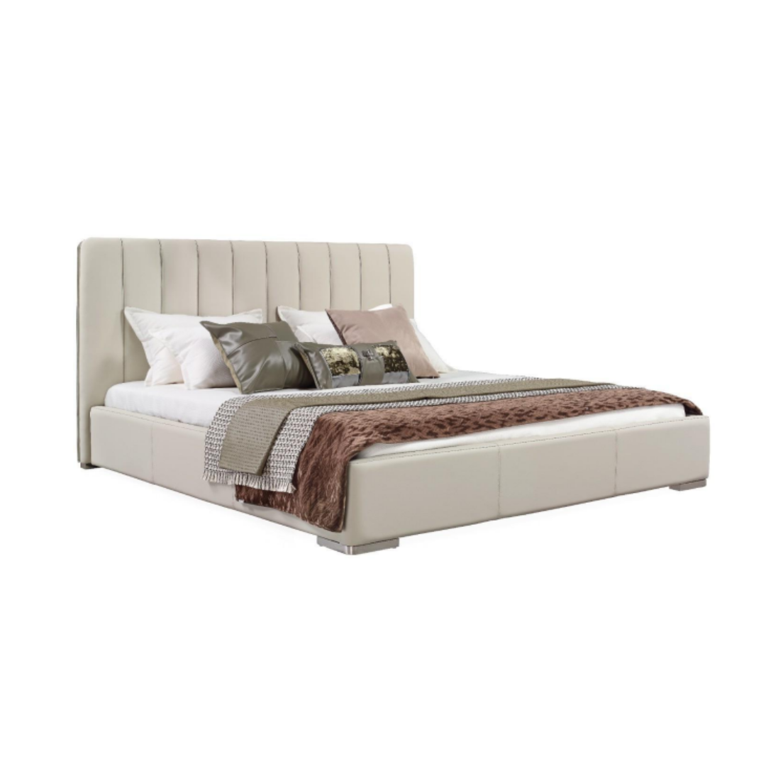 bn8038 king size bed – modern upholstered bed with sleek panel headboard bn8038 king size bed – modern upholstered bed with sleek panel headboard