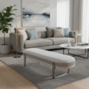 bj7011 premium upholstered bench – elegant bedroom & living space seating