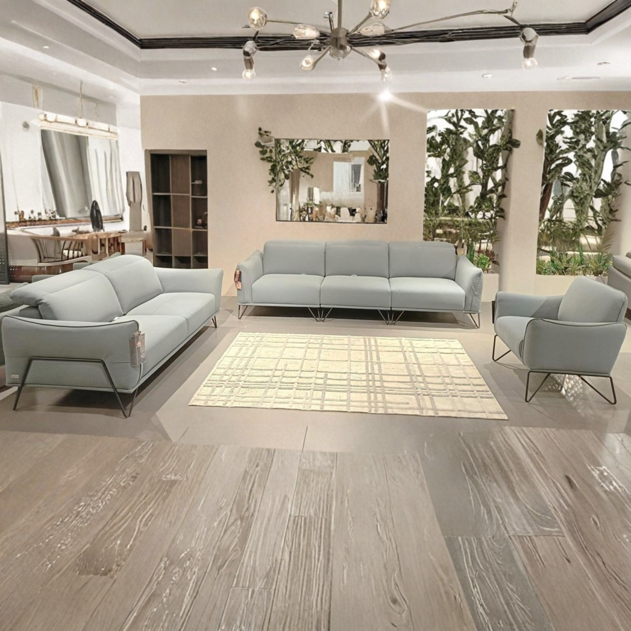 fe18 recliner sofa set (4+2+1) – cat3/c48 upholstery