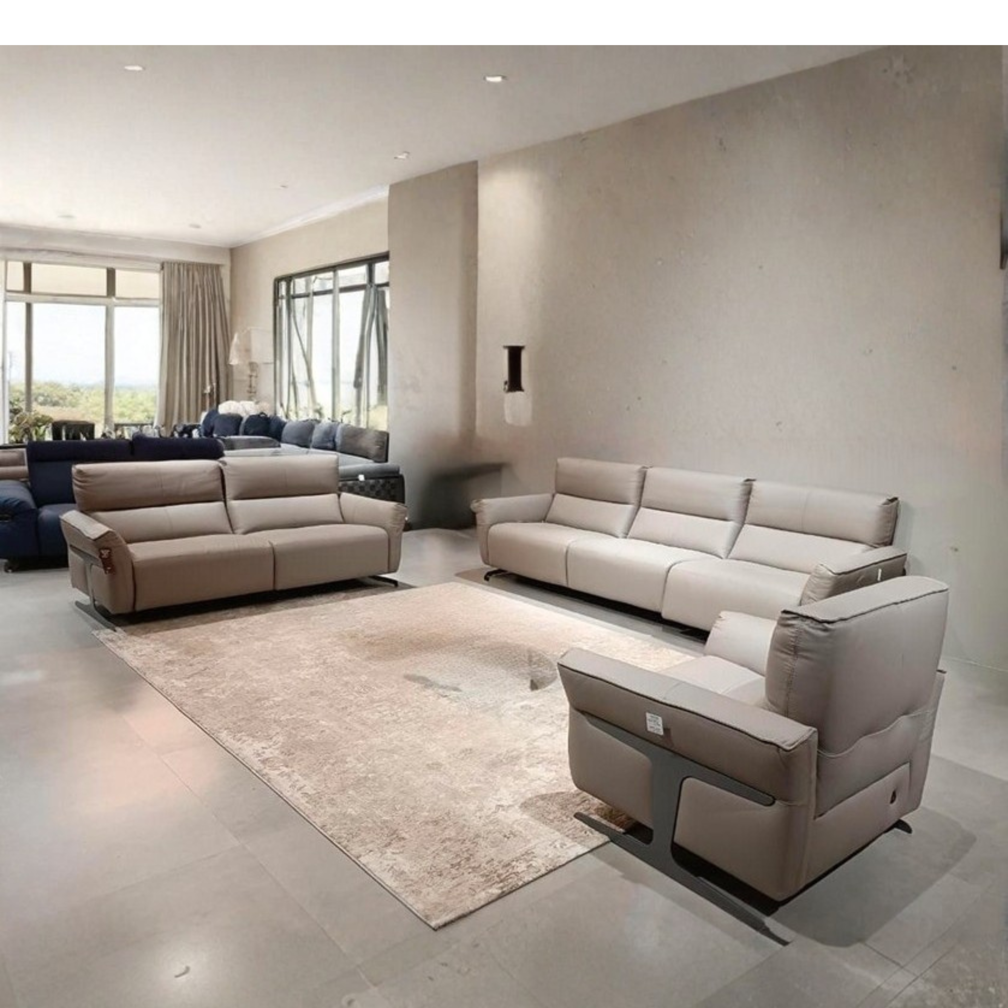 fe18 recliner sofa set (4+2+1) – cat3/c48 upholstery